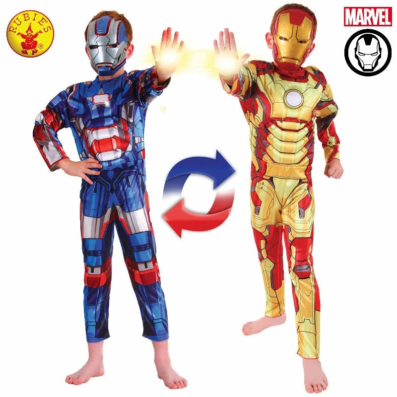 Rubie's Deerfield Iron Man To Iron Patriot Reversible Costume - Child Boys Costumes 3 Rubie's Deerfield Iron Man To Iron Patriot Reversible Costume - Child Boys Costumes