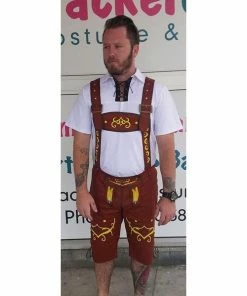 Walson (Instyles.cn) Brown Bavarian Lederhosen Costume - Klaus Mensc