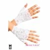 Brave N Krazy 1980's Lace Fingerless White Gloves