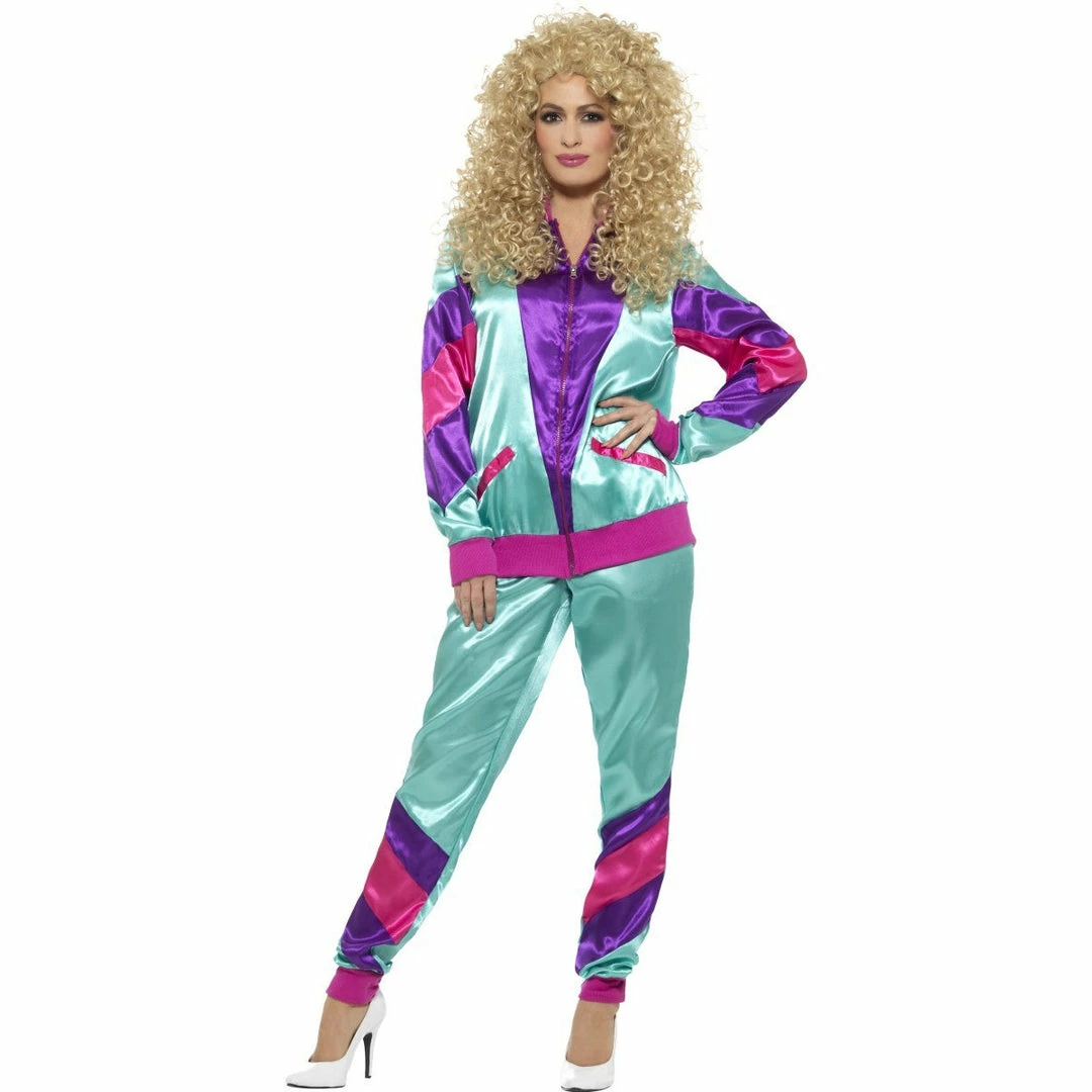 Smiffys Ladiesc 80s Height Of Fashion Shell Suit 3 Smiffys Ladiesc 80s Height Of Fashion Shell Suit