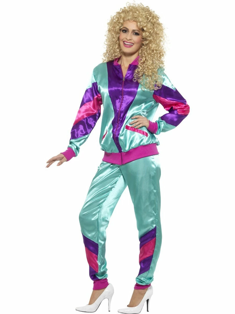 Smiffys Ladiesc 80s Height Of Fashion Shell Suit 5 Smiffys Ladiesc 80s Height Of Fashion Shell Suit