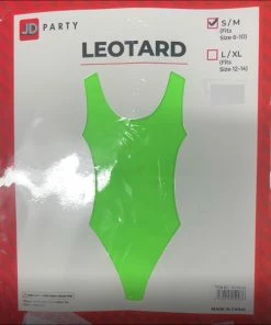 JD Party 80s Leotard Green
