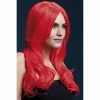Smiffys Long Red Fever Khloe Wig Wigsc