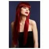 Smiffys Wigsc Long Ruby Red Fever Wig - Jessica