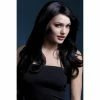 Smiffys Long Black Fever Wig With Soft Curls-Nicole