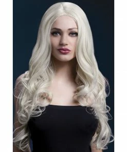 Smiffys Long Blonde Fever Wig With Soft Curls-Rhianne