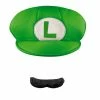 Disguise Costumes Hats & Headwear Luigi Adult Hat & Moustache