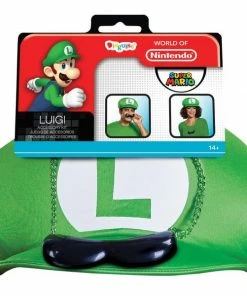 Disguise Costumes Accessoriesc Luigi Adult Hat & Necklace With Attached Moustache
