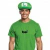 Disguise Costumes Accessoriesc Luigi Adult Hat & Necklace With Attached Moustache