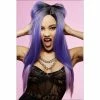 Smiffys Manic Panic Amethyst Ombre Super Vixen Wig