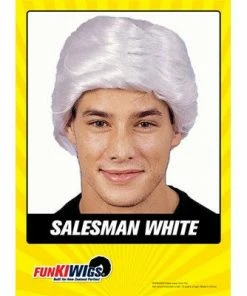 Allen Trading Short White Wig Wigsc