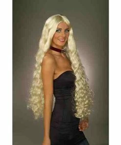 Forum Novelties Mesmerelda Long Wavy Ladies Wig-Blonde, Black & Auburn Wigsc