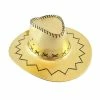 Trademart Accessoriesc Metallic Gold Cowboy Hat