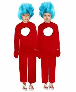 Interalia Group Mischief Maker Children's Red Jumpsuit Book Week Costume Girls Costumes