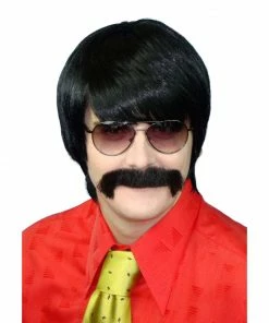Carnival Products Wig-70s Black Mod Guy