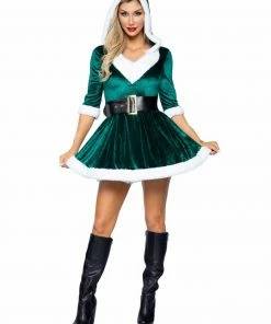 Tomfoolery Mrs Claus Ladies Green Christmas Costume - Leg Avenue 12 Tomfoolery Mrs Claus Ladies Green Christmas Costume - Leg Avenue