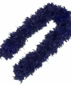 Swedia's 1920's Plush Feather Boa - Navy Blue