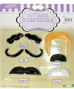 Trademart Notable Moustaches - Pack Of 6