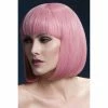 Smiffys Pastel Pink Long Bob Fever Wig-Elise Wigsc