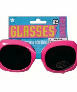 Forum Novelties Accessoriesc 80s Neon Pink Square Glasses