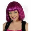 Carnival Products Pink Tinsel Disco Bob Wig 1970's 1 Carnival Products Pink Tinsel Disco Bob Wig 1970's