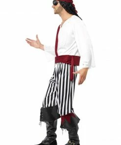 Smiffys Pirate Man Costume - Stripe