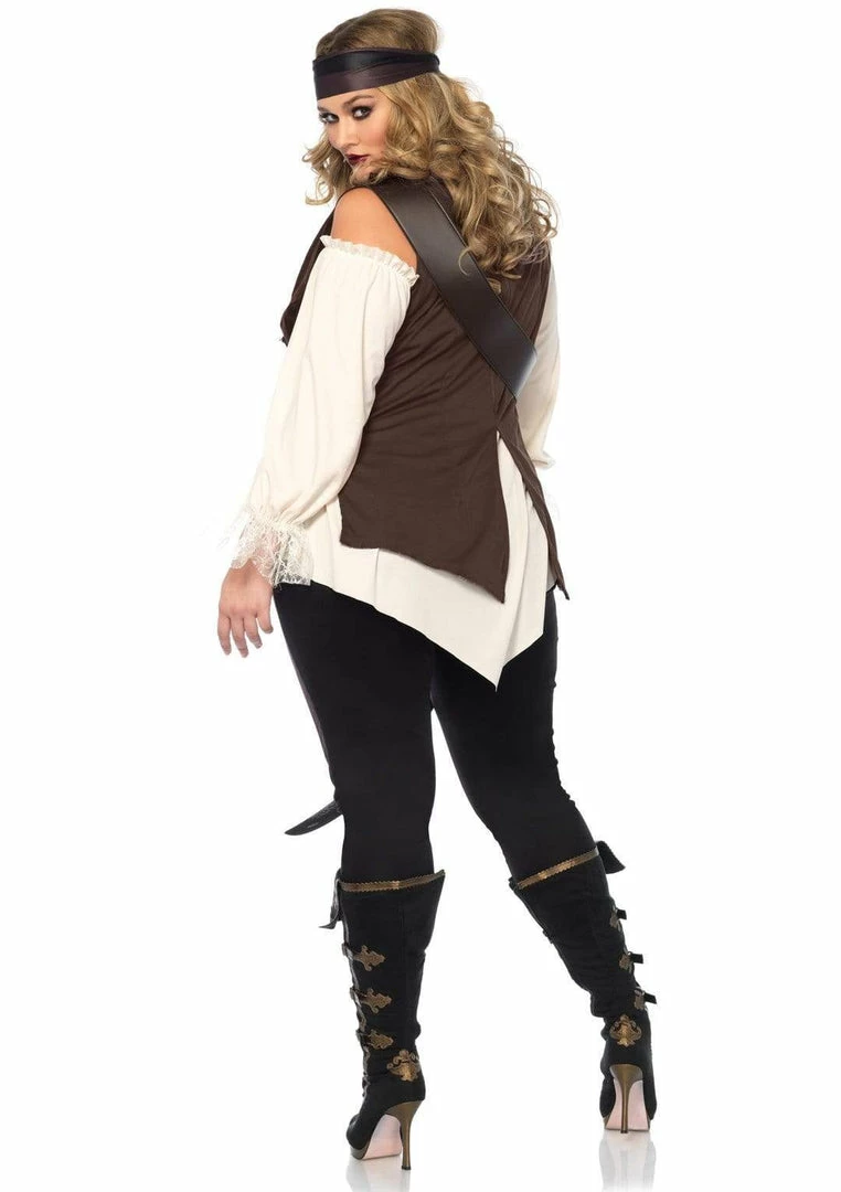 Tomfoolery Pirate Captain Blackheart Ladies Plus Costume - Leg Avenue Ladiesc 4 Tomfoolery Pirate Captain Blackheart Ladies Plus Costume - Leg Avenue Ladiesc