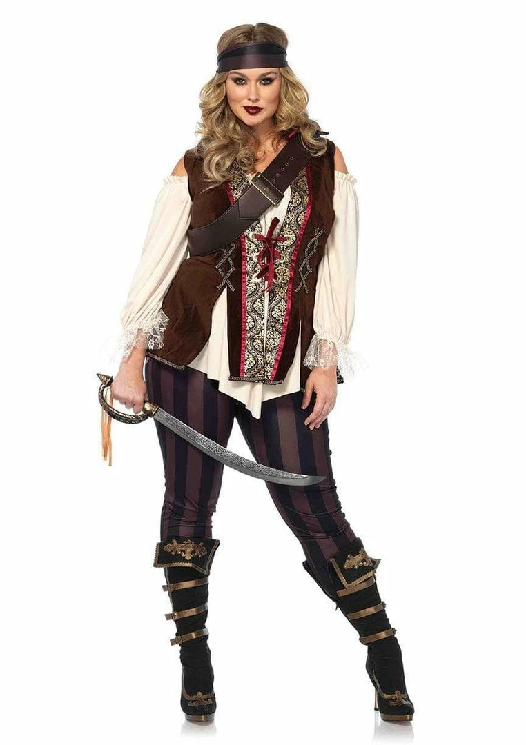 Tomfoolery Pirate Captain Blackheart Ladies Plus Costume - Leg Avenue Ladiesc 5 Tomfoolery Pirate Captain Blackheart Ladies Plus Costume - Leg Avenue Ladiesc