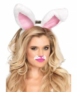 Tomfoolery Plush Bunny Ears - White Easter