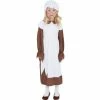 Smiffys Poor Victorian Girls Costume - Brown & White Girls Costumes