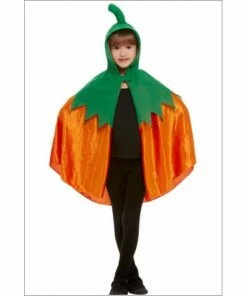 Smiffys Pumpkin Hooded Cape - Child