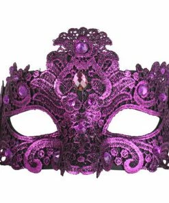Tomfoolery Crystal Lace Eye Mask - Asst Colors