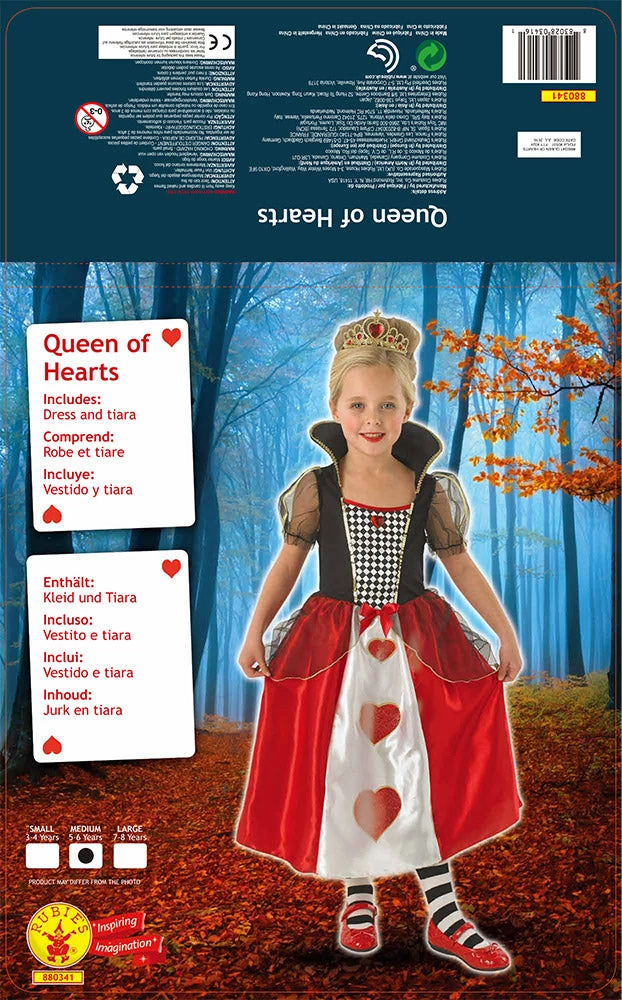 Rubie's Deerfield Queen Of Hearts Costume - Child Book Week 8 Rubie's Deerfield Queen Of Hearts Costume - Child Book Week