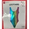 JD Party Ladiesc 80s Leotard Metallic Rainbow