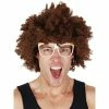 Tomfoolery Red Foo Curly Brown Wig