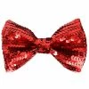 Tomfoolery Bow Tie Red Sequin Clown & Circus Accessories