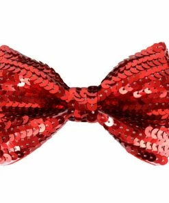 Tomfoolery Bow Tie Red Sequin Clown & Circus Accessories