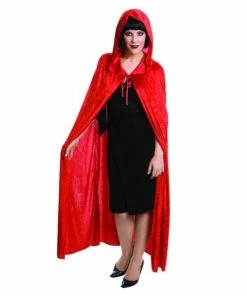 Tomfoolery Accessoriesc Cape Red Velvet With Hood