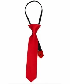 Swedia's Satin Gangster Tie - Red Accessoriesc