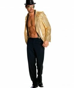 Rubie's Deerfield Gold Sequin Jacket-Mens Mensc