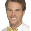 Smiffys Suspenders & Ties Sequin Bow Tie - Gold