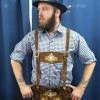 Tiger Leather Oktoberfest Blue Check Shirt