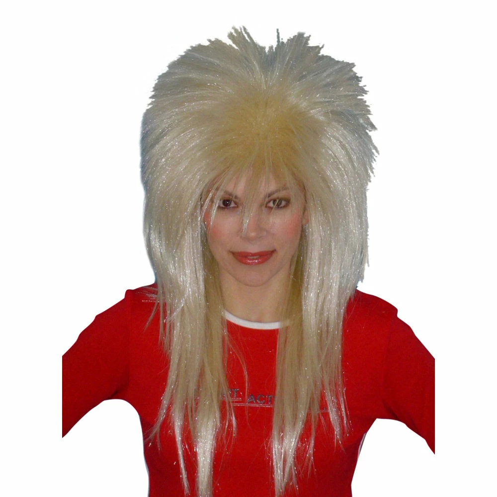 Carnival Products Spiky Vamp Wig-Blonde 1980's 3 Carnival Products Spiky Vamp Wig-Blonde 1980's
