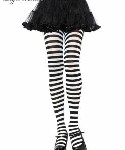 Tomfoolery Striped Tights - Asst Colors - Leg Avenue Accessoriesc