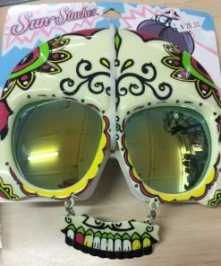 Tomfoolery Sunstache Skull Glasses