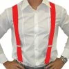 Tomfoolery Black/Red Gangster 1920s Braces