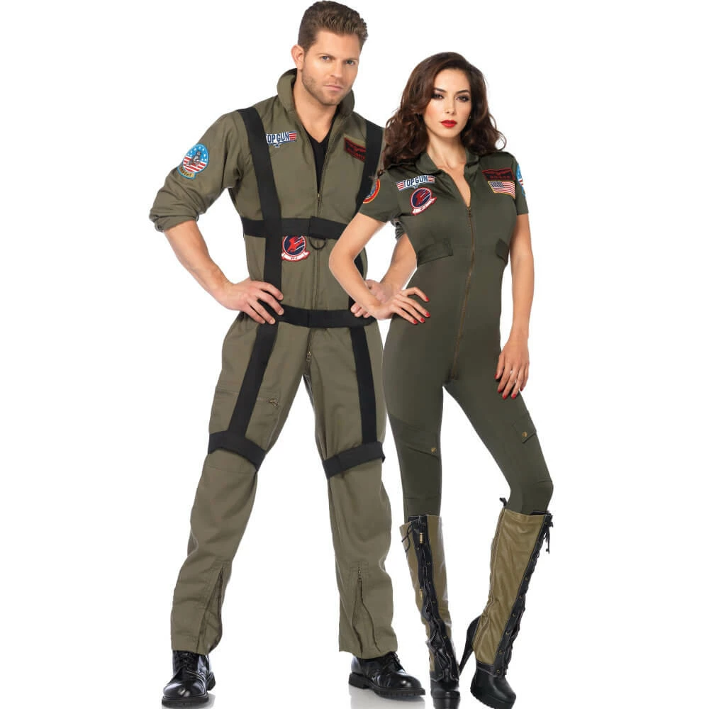 Tomfoolery Top Gun Flight Catsuit - Ladies By Leg Avenue 4 Tomfoolery Top Gun Flight Catsuit - Ladies By Leg Avenue