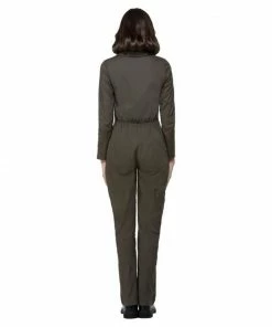 Smiffys Ladiesc Top Gun Ladies Costume In Khaki- Smiffy's 9 Smiffys Ladiesc Top Gun Ladies Costume In Khaki- Smiffy's