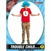 Allen Trading Trouble Child Costume With Blue Wig Girls Costumes
