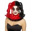 Smiffys Twisted Harlequin Black And Red Wig 1 Smiffys Twisted Harlequin Black And Red Wig
